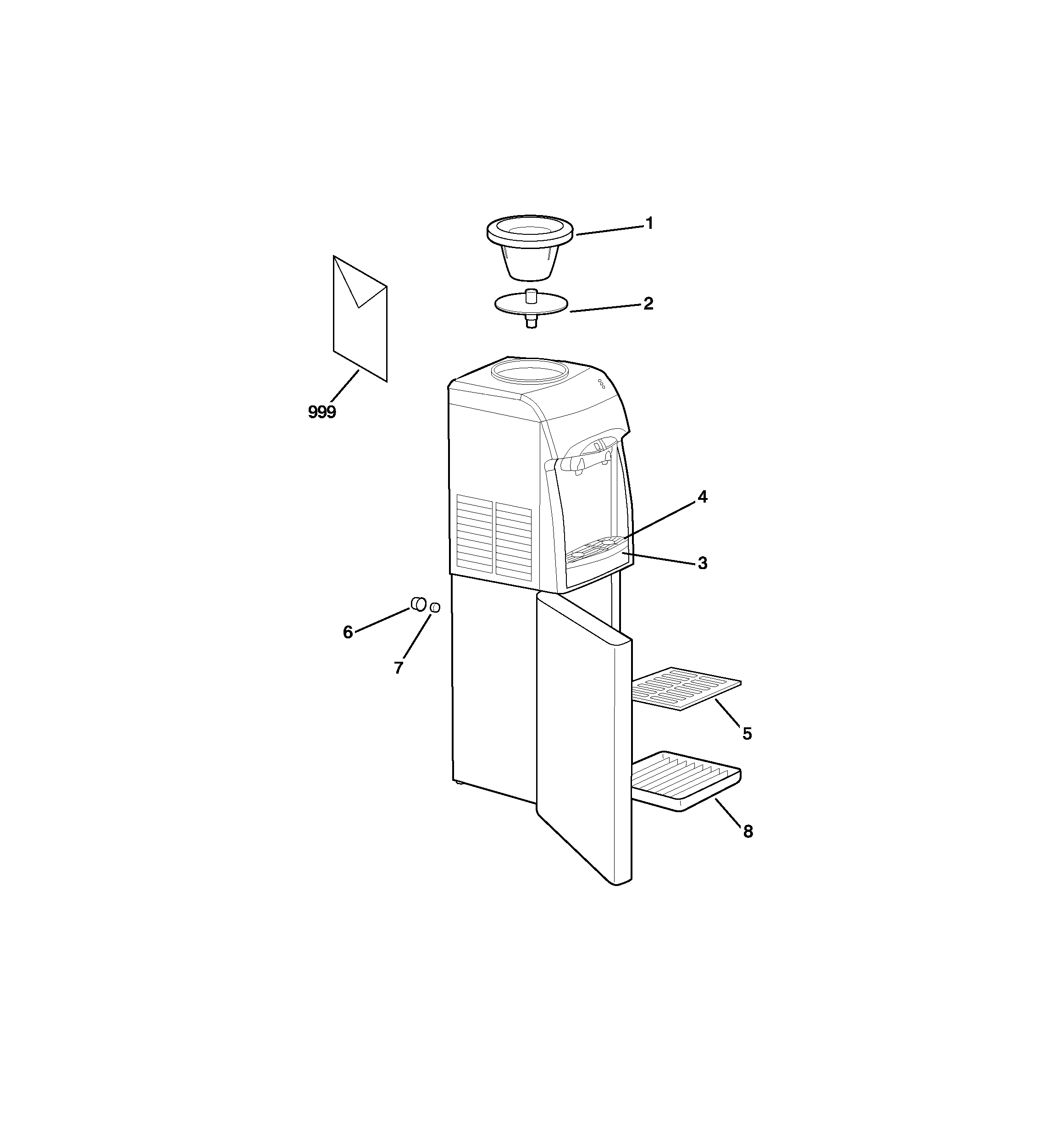 Hot & cold water dispenser