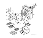 GE ZDP48N4GD1SS oven assembly diagram