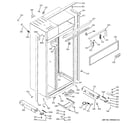GE ZISB420DRA case parts diagram