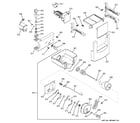 GE ZISS480DRASS ice maker & dispenser diagram