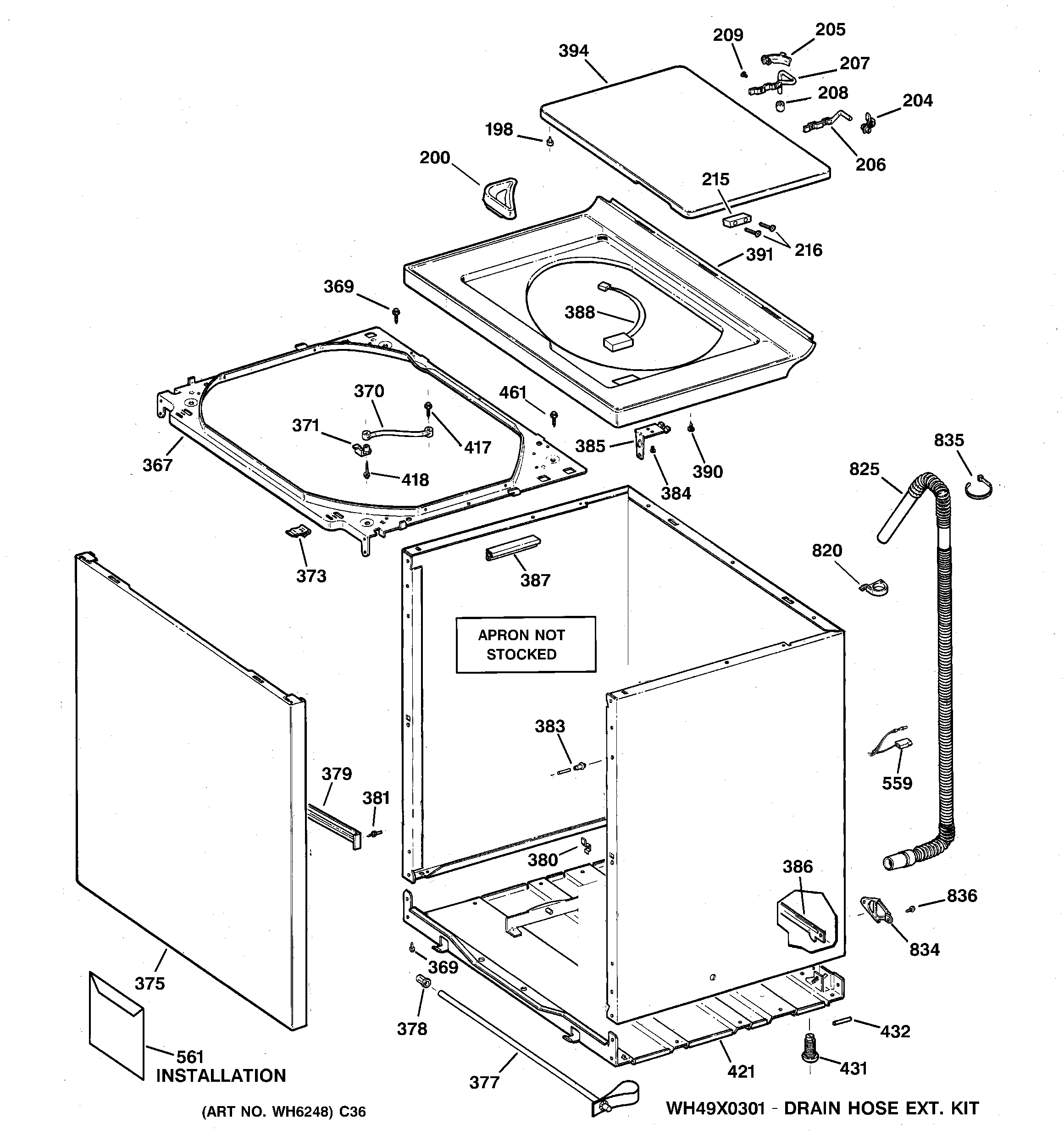 CABINET, COVER & FRONT PANEL