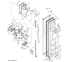 GE GSG25MIMCFWW freezer door diagram