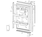 GE ZIR36NDALH freezer door diagram