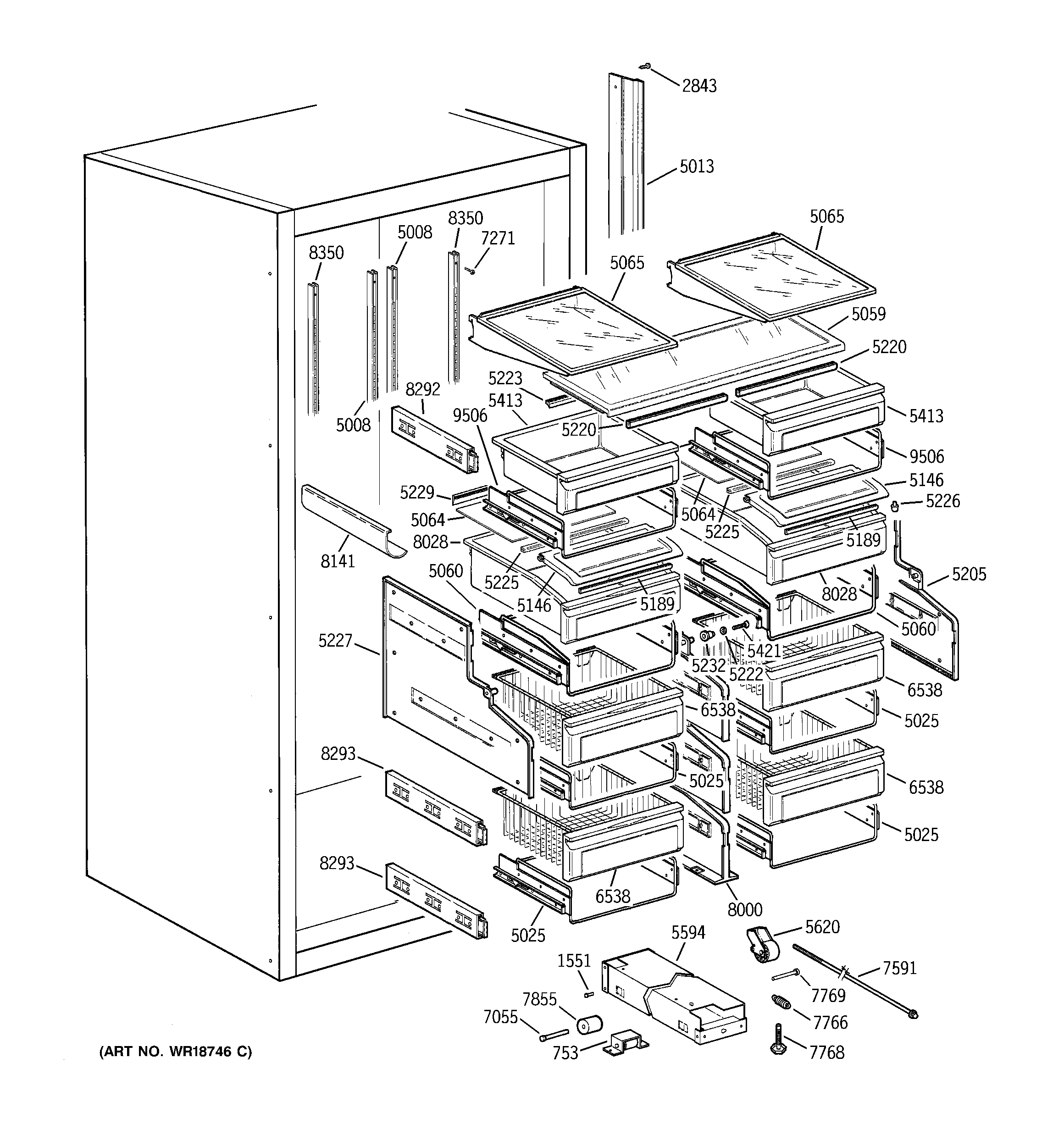 CABINET PARTS (2)