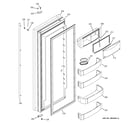 GE ZSGS420DMASS fresh food door diagram