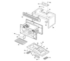 GE JVM1640AH01 oven cavity parts diagram