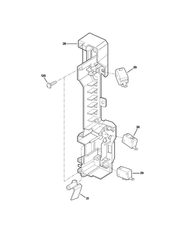 Latch board parts