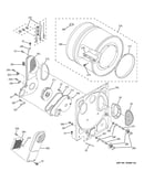 Dryer drum & back panel