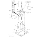 GE WSM2420D0CC machine base parts diagram
