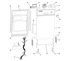 GE ZBD1800GSS control assembly & door diagram