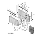 GE AJCH10DCAM1 sealed system components diagram
