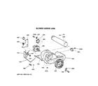 GE DDC4400SJM blower & drive assembly diagram