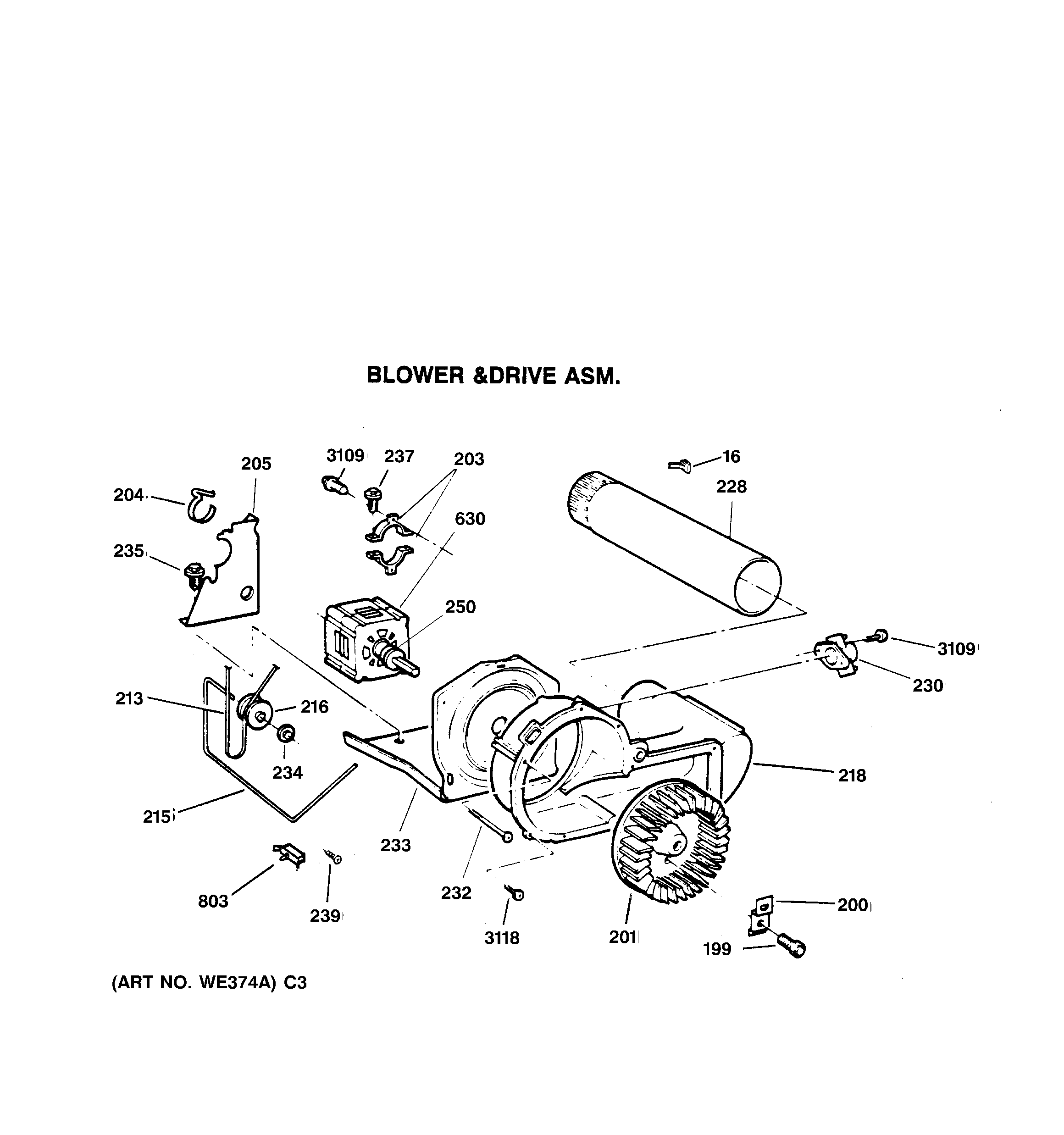 Blower & drive assembly
