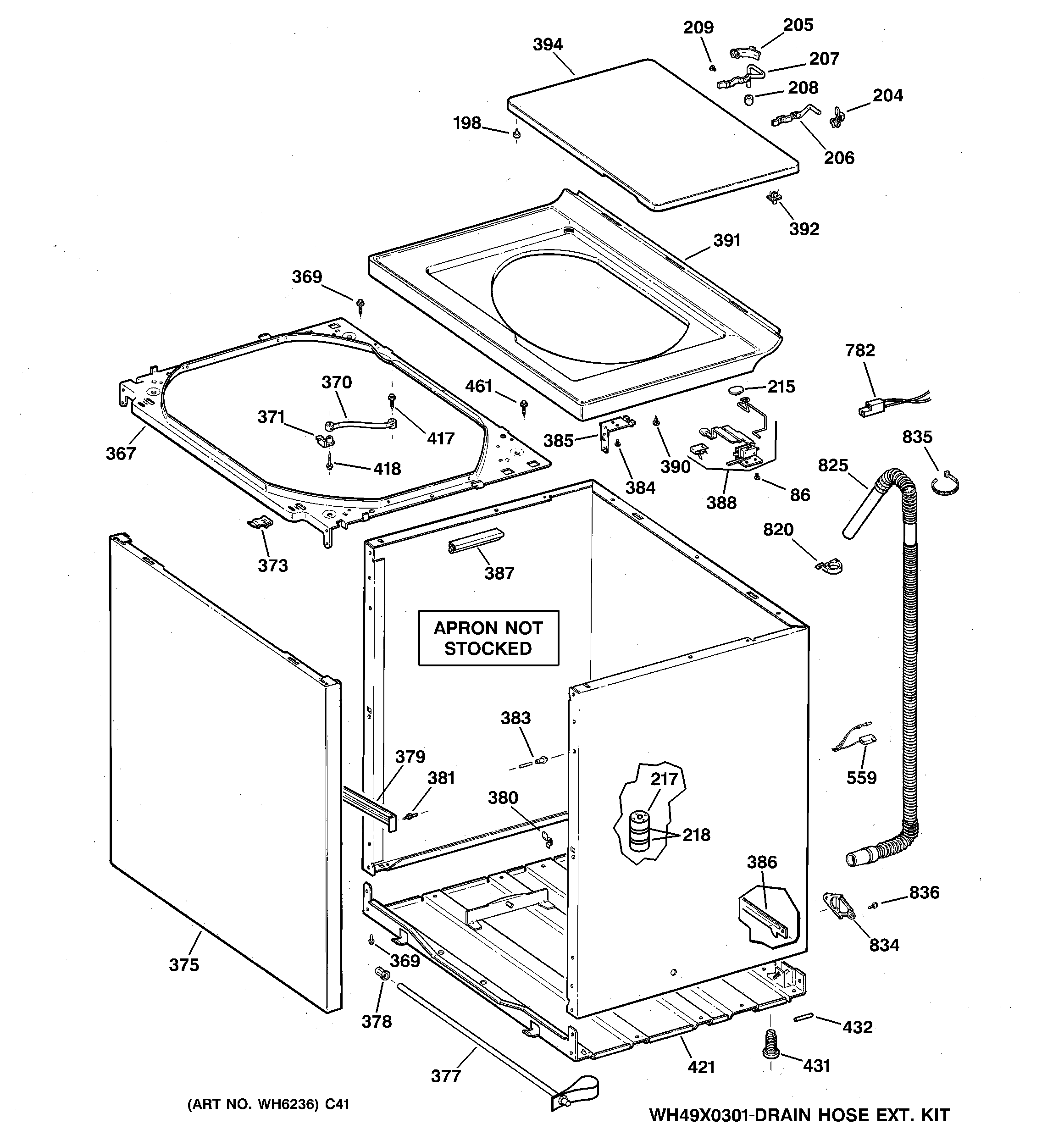Cabinet, cover & front panel