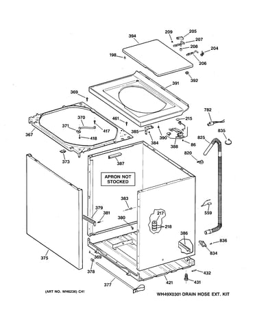 Cabinet, cover & front panel