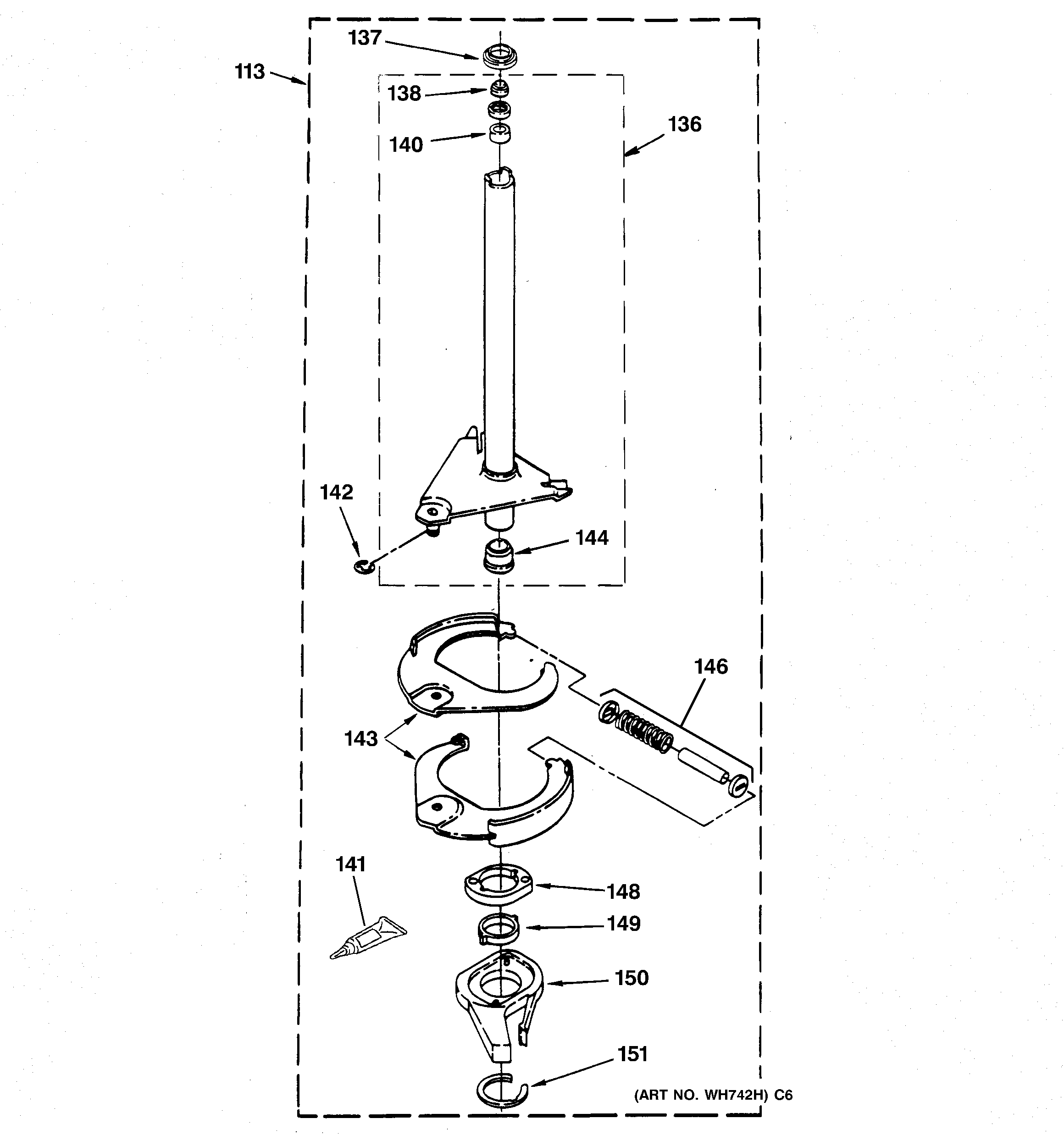 Brake & drive tube parts