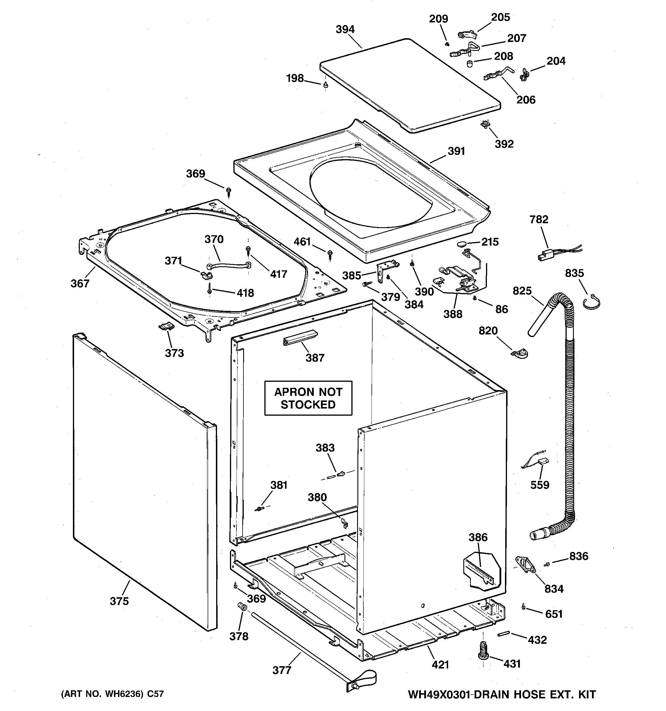 Cabinet, cover & front panel