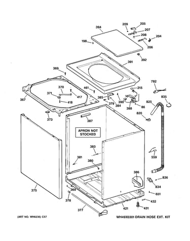 Cabinet, cover & front panel
