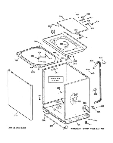 Cabinet, cover & front panel