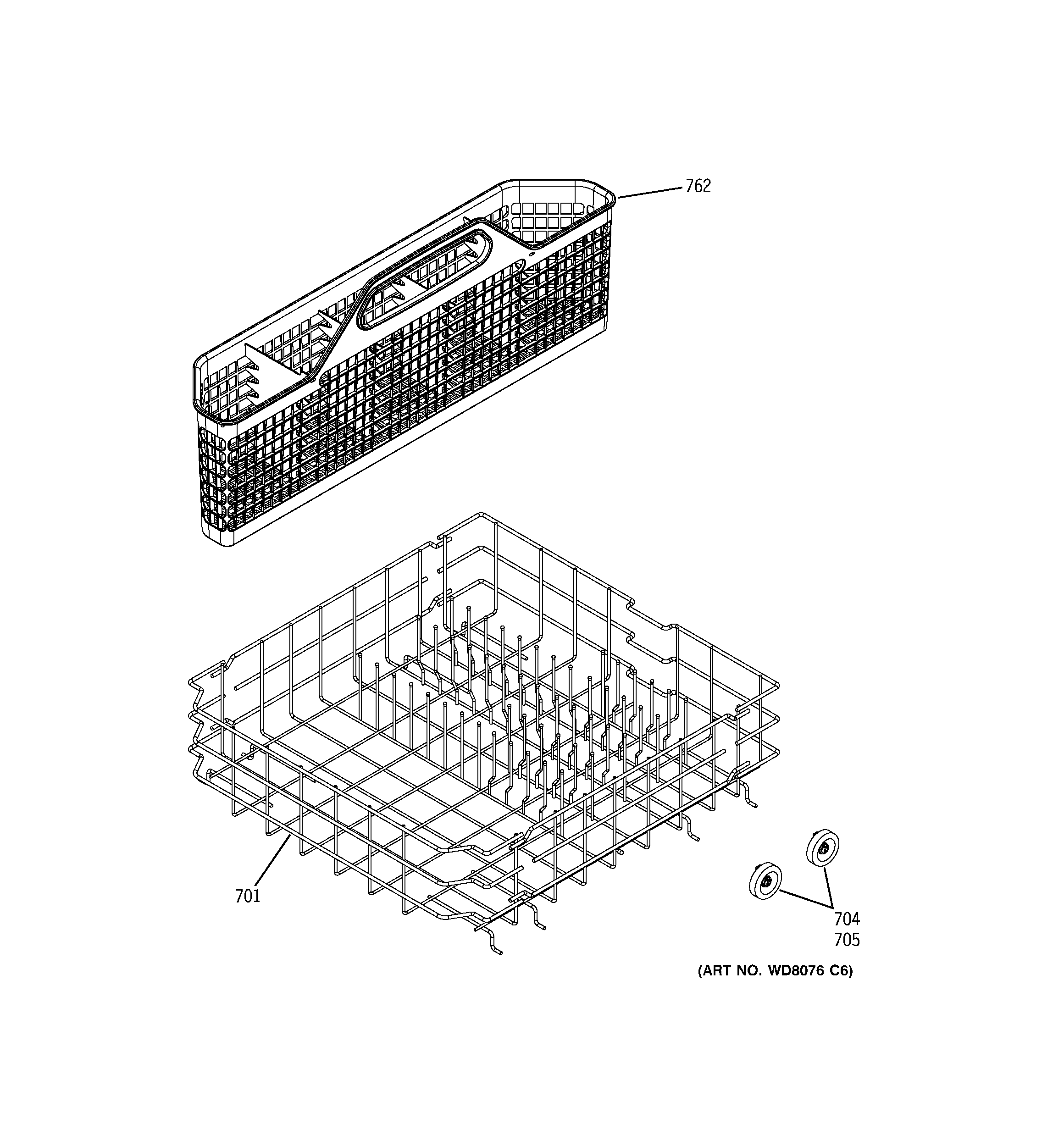 Lower rack assembly