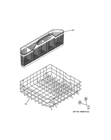 Lower rack assembly