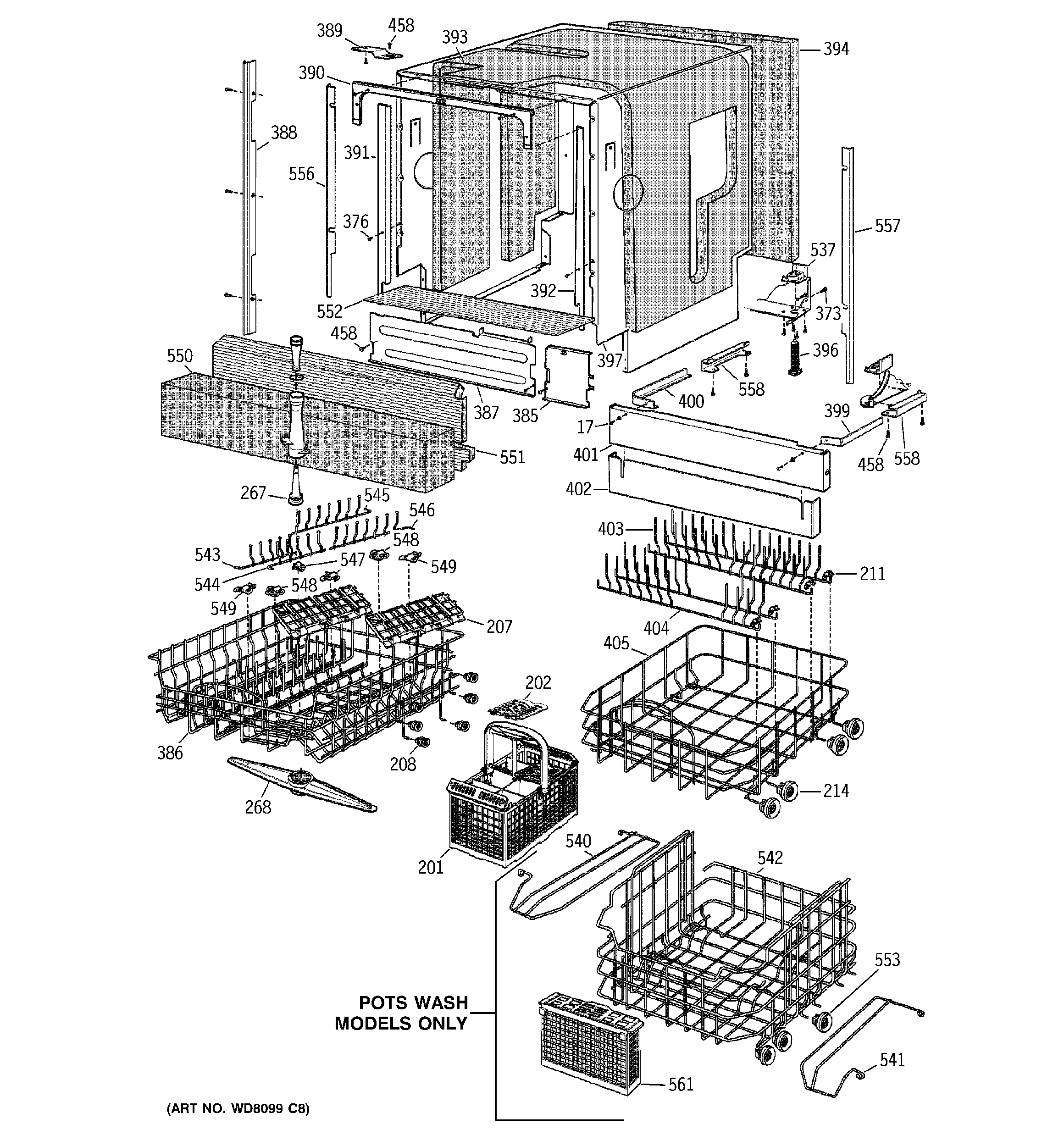 Basket & wrap assembly