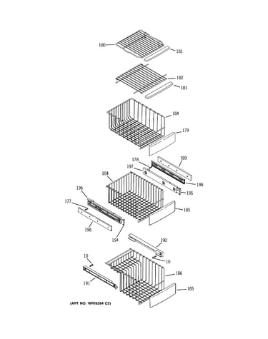 Freezer shelves