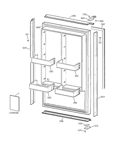 Freezer door