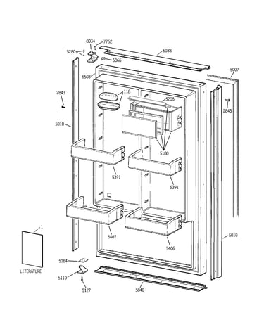 Freezer door