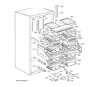 GE ZIR36NDARH shelves & drawers diagram