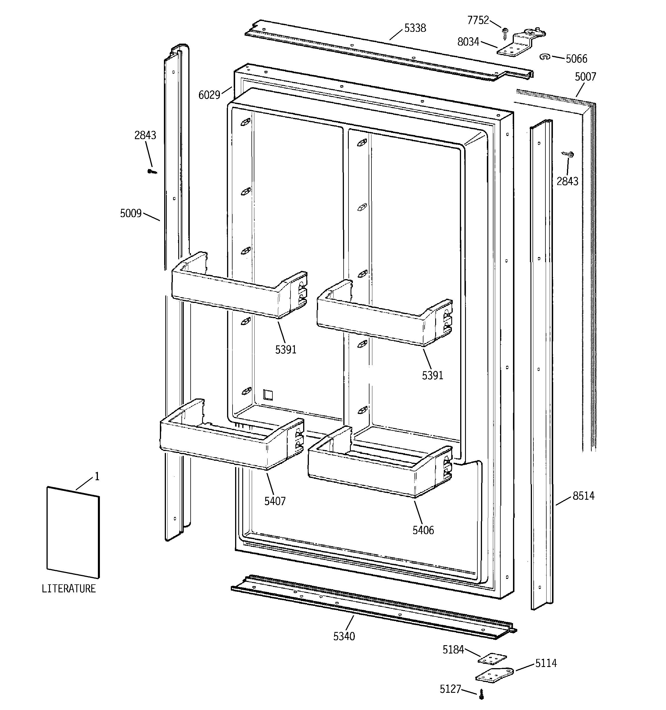 Freezer door