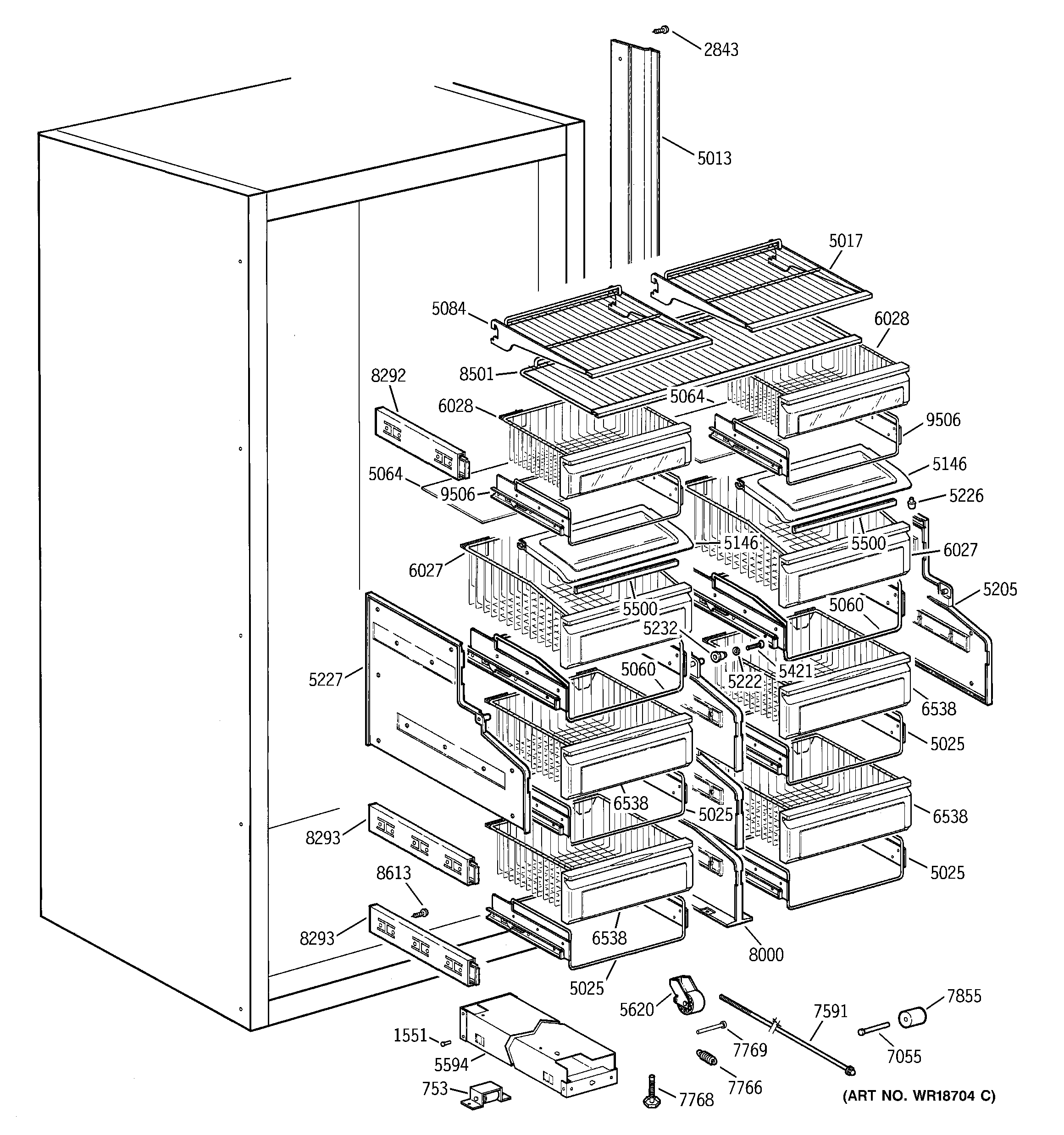 Shelves & drawers