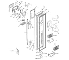 GE PSR26UHPBSS freezer door diagram