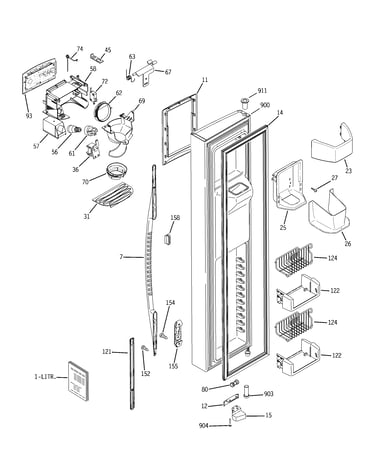 Freezer door