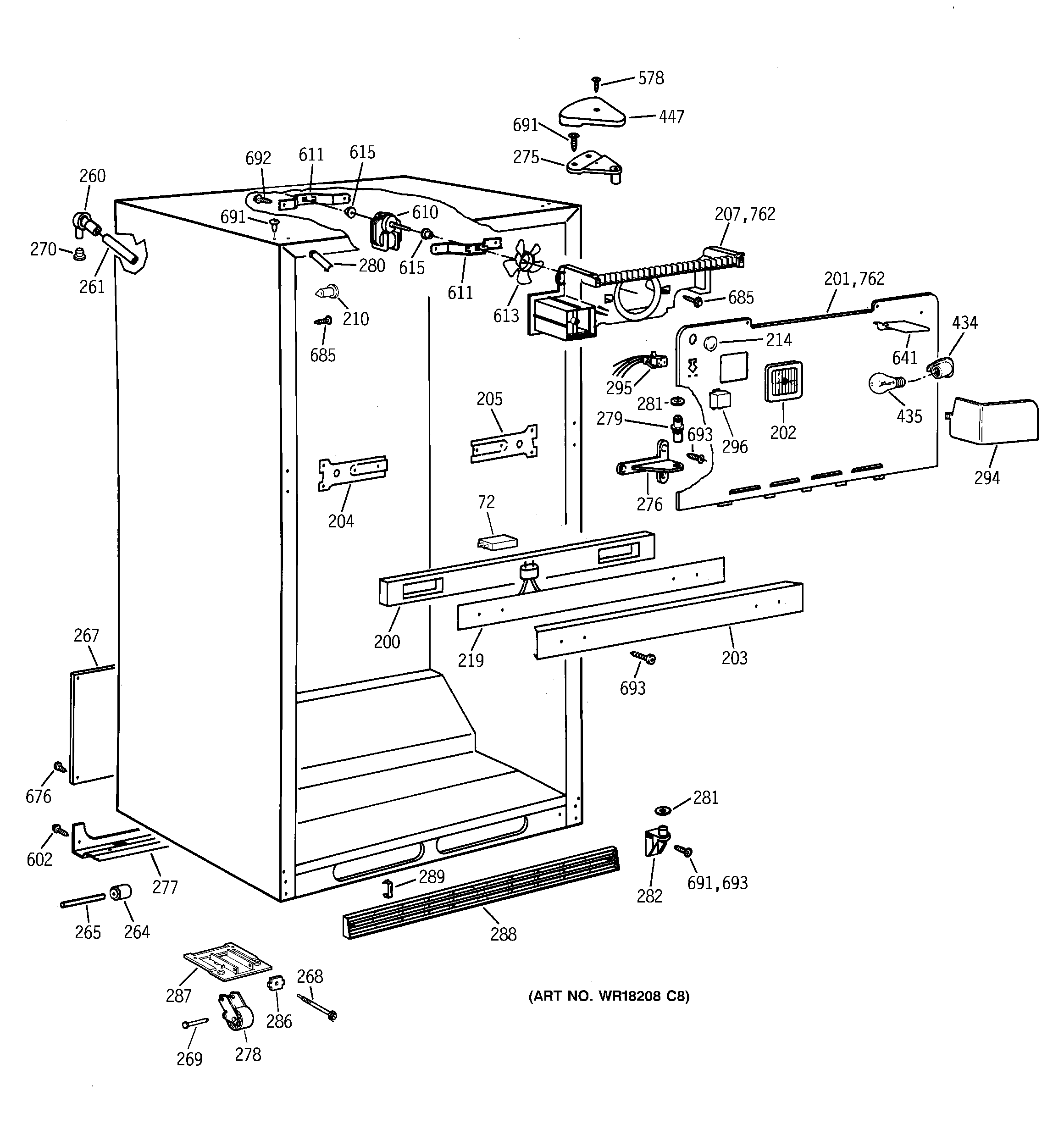 Cabinet parts