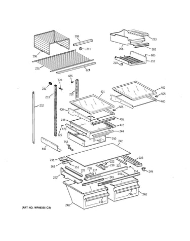 Shelf parts