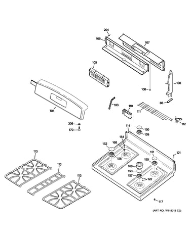 Control panel & cooktop