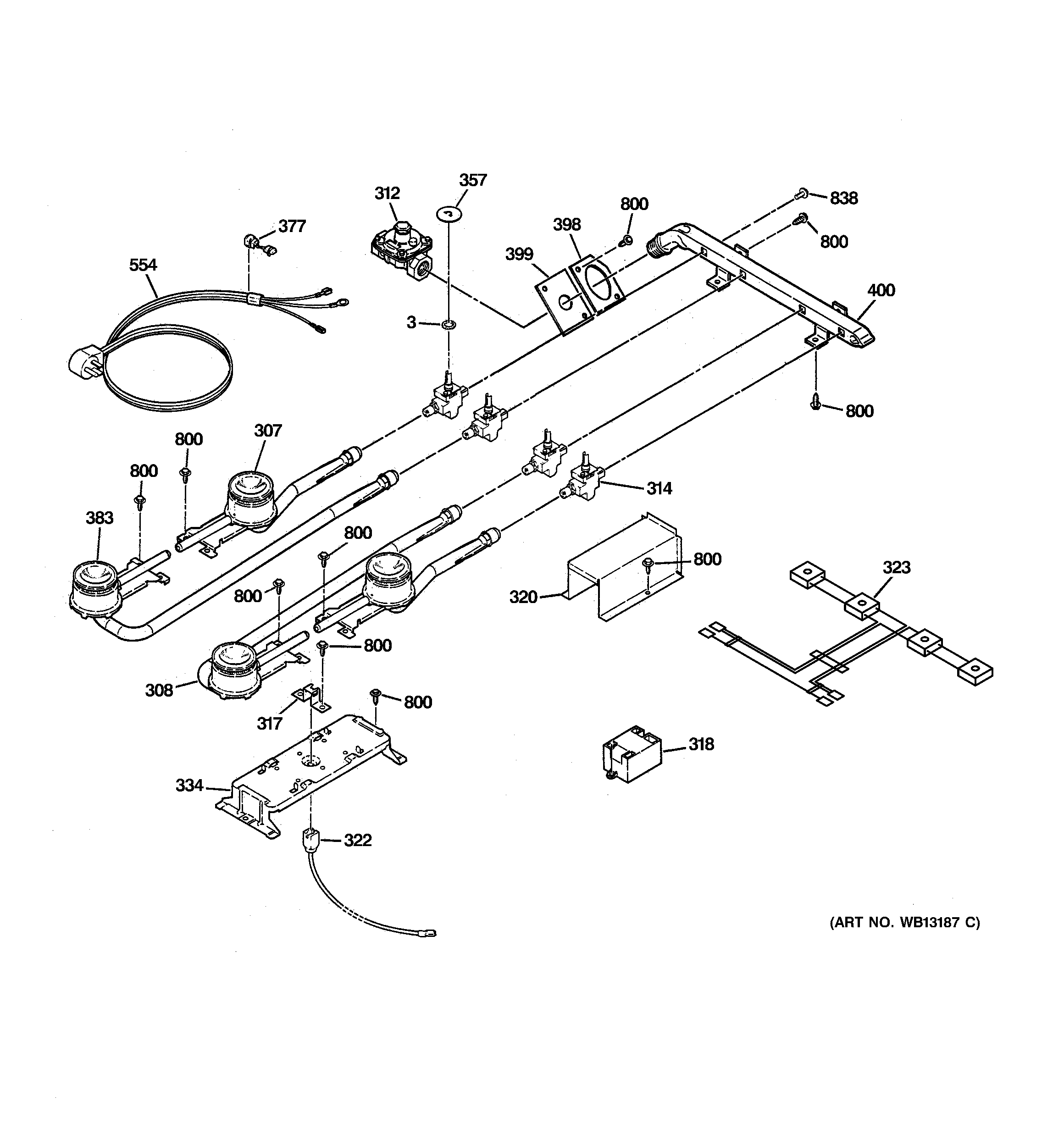 Gas & burner parts