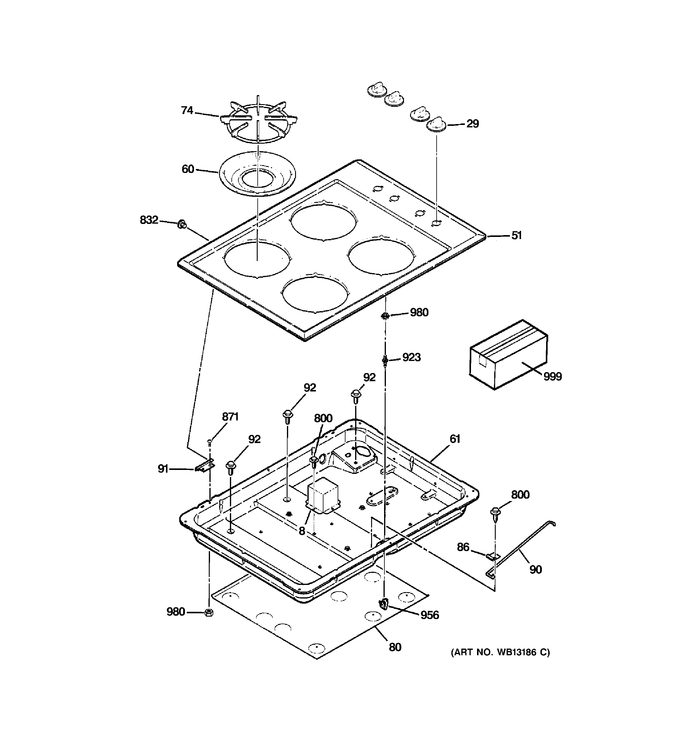 Control panel & cooktop