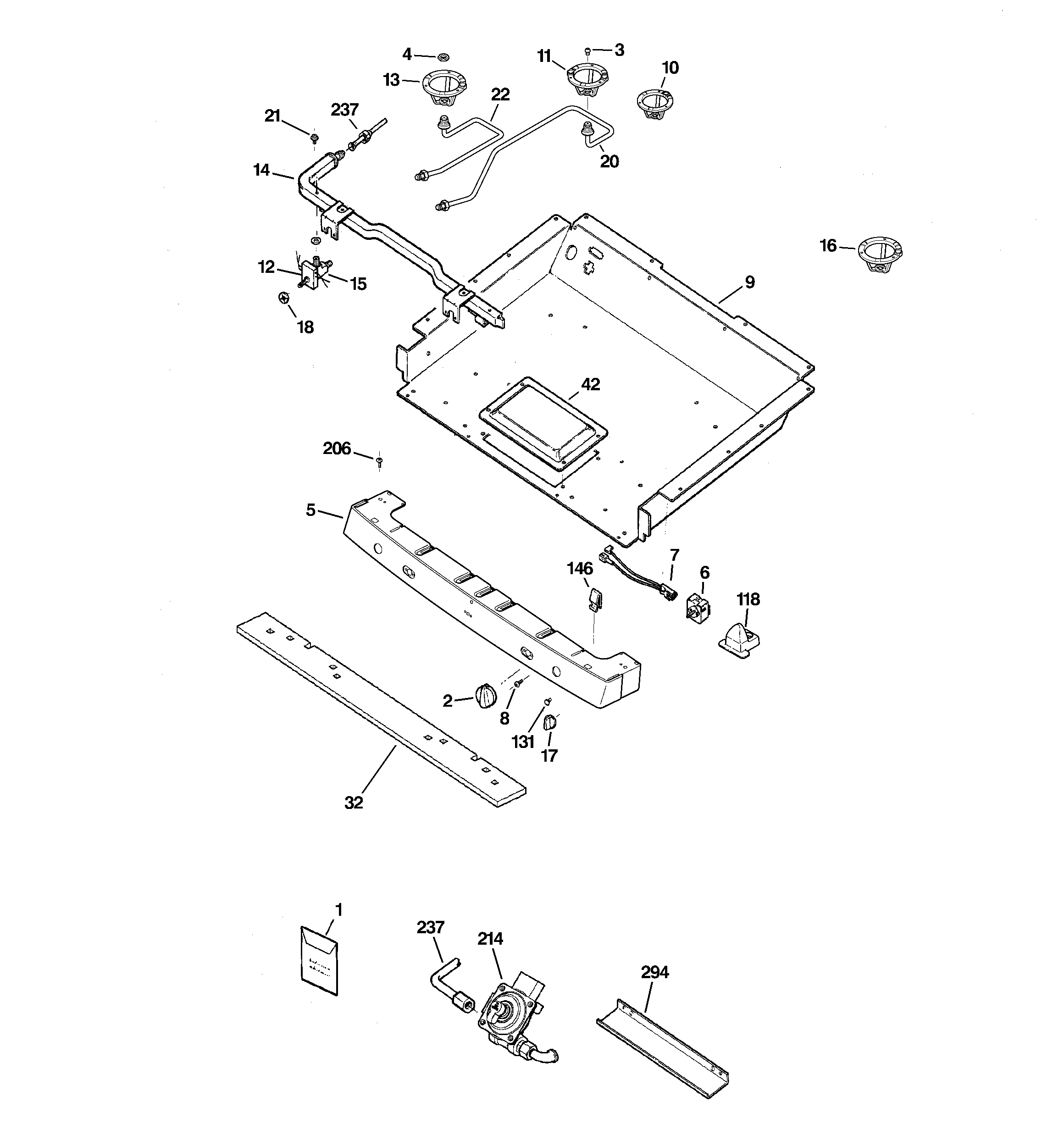 Gas & burner parts