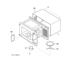 GE JES1656WH02 oven cavity diagram