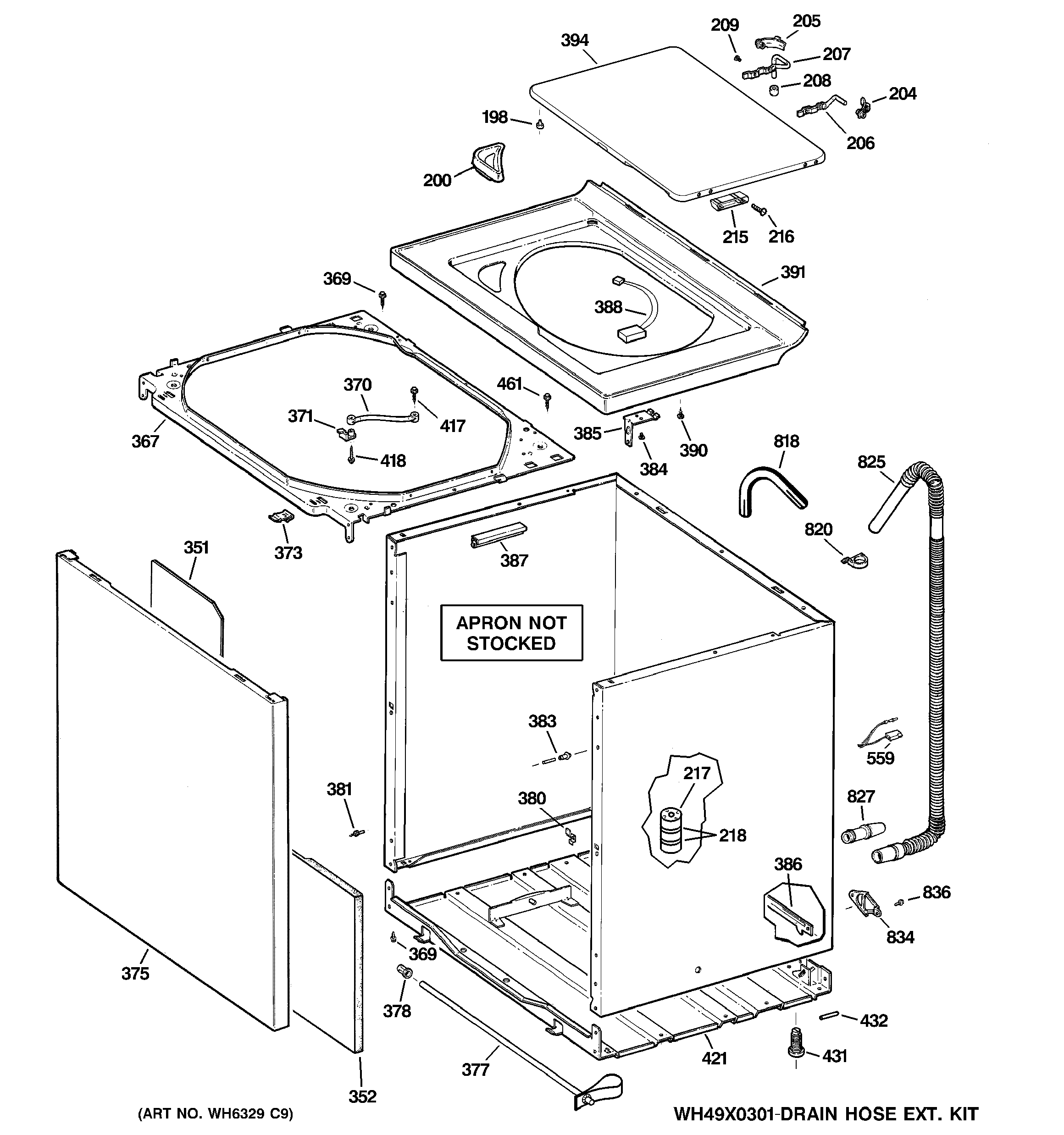 Cabinet, cover & front panel