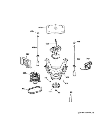 Suspension, pump & drive components