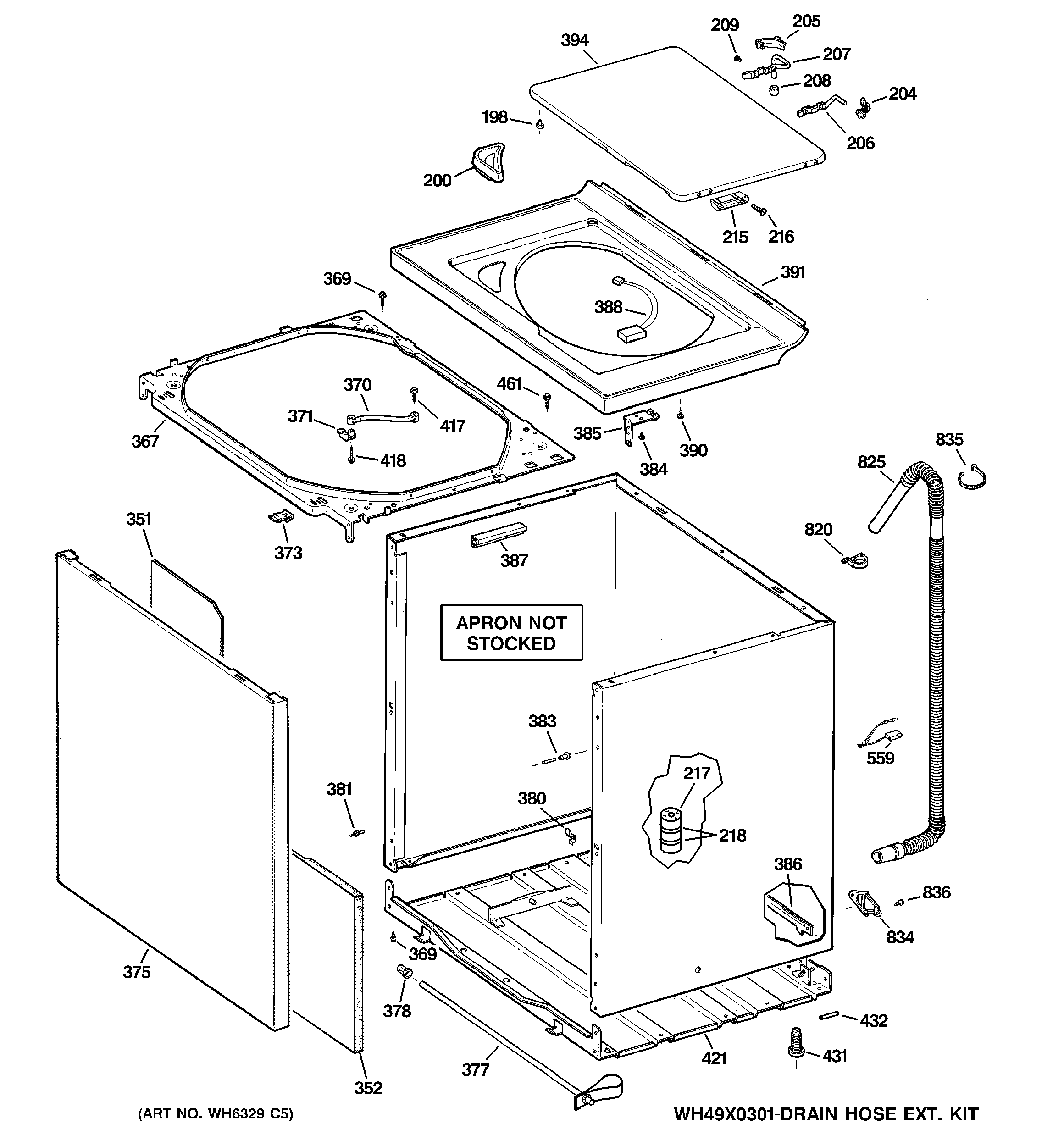 Cabinet, cover & front panel