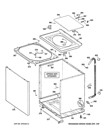 Cabinet, cover & front panel