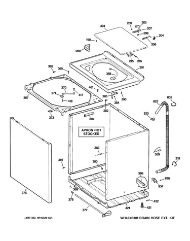 Cabinet, cover & front panel