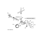 GE SSD3900J00WW motor-pump mechanism diagram