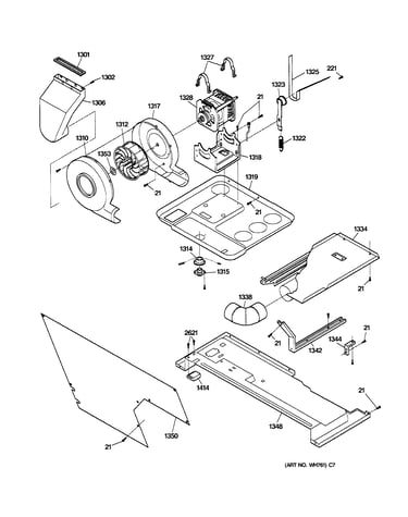 Dryer motor, blower & belt