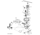 GE ZBD6605G03SS sump assembly diagram