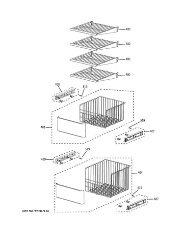 Freezer shelves